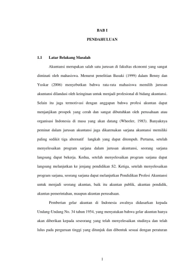 Kualitas Mahasiswa Program Studi Perbankan Syariah Dalam Melaksanakan Magang Menurut Para Pengguna Bab I Iv