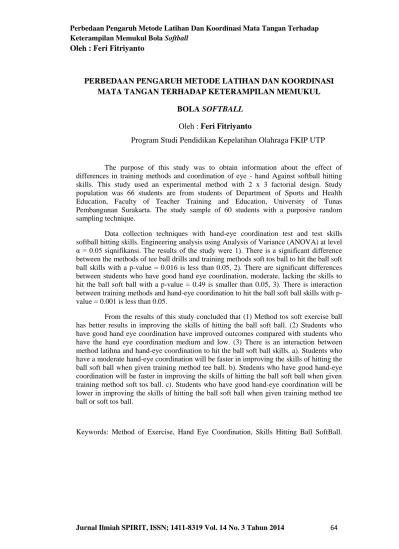 Pdf Hubungan Power Otot Lengan Dan Koordinasi Mata Tangan Dengan Hasil Servis Panjang Dalam Permaian Bulu Tangkis Pada Siswa Extrakurikuler Sma Negeri 2 Oku