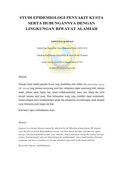 Penyiasatan Penyakit dan Kajian Epidemiologi