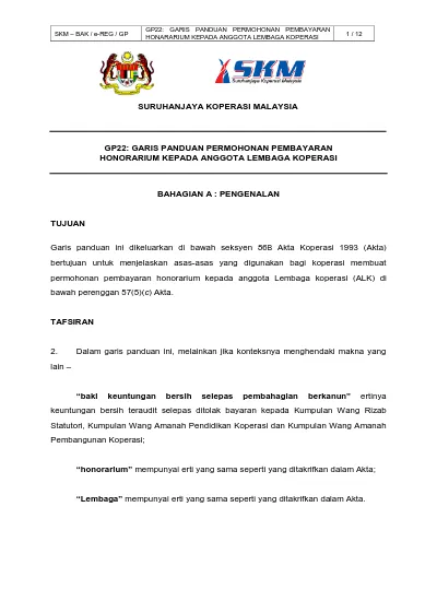 SURUHANJAYA KOPERASI MALAYSIA