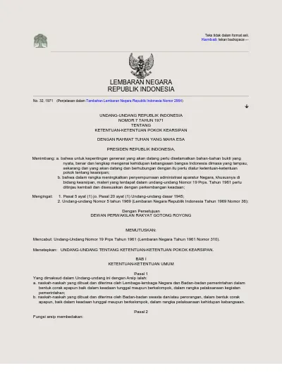 LEMBARAN NEGARA REPUBLIK INDONESIA