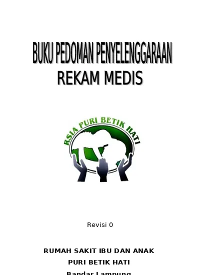 Top PDF Buku Pedoman Penyelenggaraan Rekam Medis Oke Lho - 123dok.com