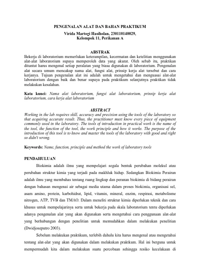 Pengenalan laboratorium alat teori pdf jurnal dasar Download Jurnal