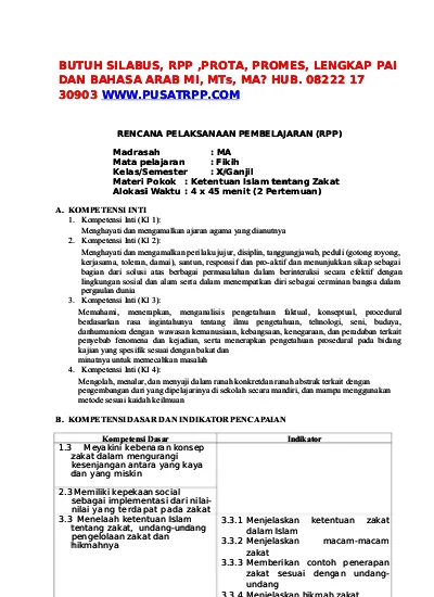 Top Pdf Rpp Fiqih Kelas X Kurikulum 2013 Terbaru Docx 123dok Com