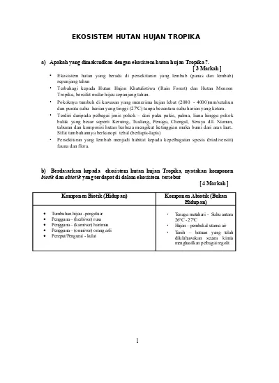 Pbs 5 Ekosistem Hutan Hujan Tropika