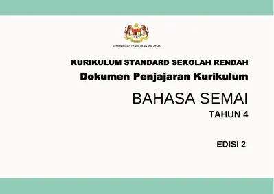 Kurikulum Standard Sekolah Rendah
