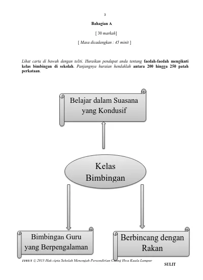 Bahagian A 30 Markah Masa Dicadangkan 45 Minit