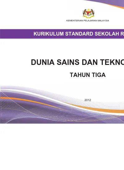 Dokumen Standard Dunia Sains Dan Teknologi Tahun 1