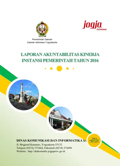 LAPORAN AKUNTABILITAS KINERJA INSTANSI PEMERINTAH TAHUN 2016