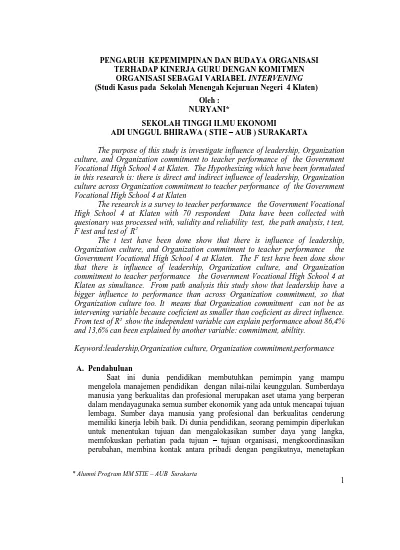 The Determinants An Organization Culture That Inflence Of Creativity And Innovation Product For Small Medium Enterprise Smes