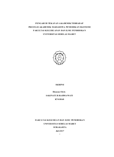 Hubungan Masalah Yang Dialami Mahasiswa Dengan Prestasi Akademik Pada Mahasiswa Fakultas Keguruan Dan Ilmu Pendidikan Universitas Lampung Tahun Akademik 2010 2011