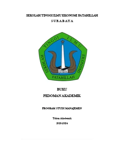 BUKU PEDOMAN AKADEMIK