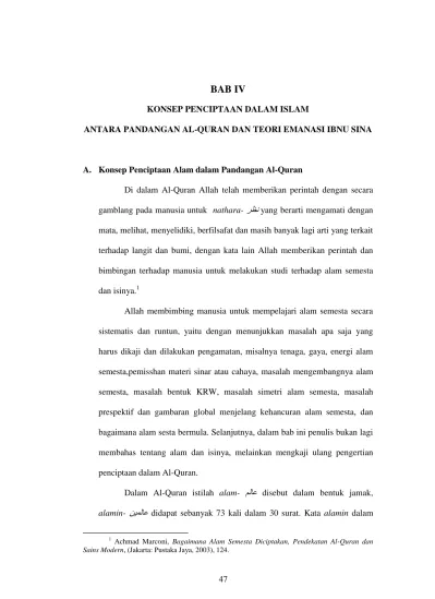 Bab Iii Teori Wujud Antara Ibnu Sina Dan Al Quran A Pembuktian Adanya Wujud Tuhan Teori Wujud Menurut Ibnu Sina