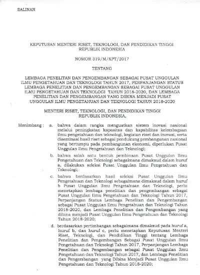 Huruf B, Dan Huruf C, Perlu Menetapkan Keputusan Menteri D. Berdasarkan ...