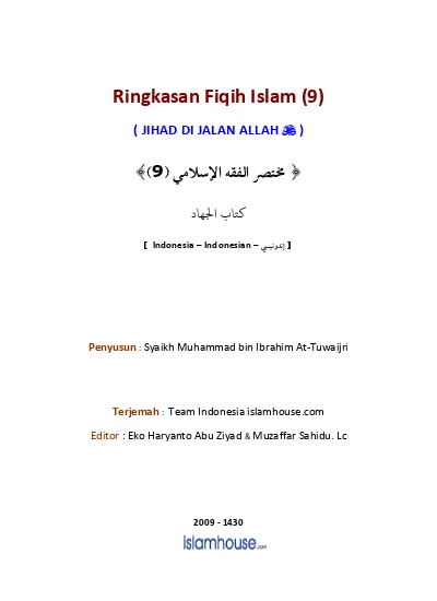 Ringkasan Fiqih Islam 9