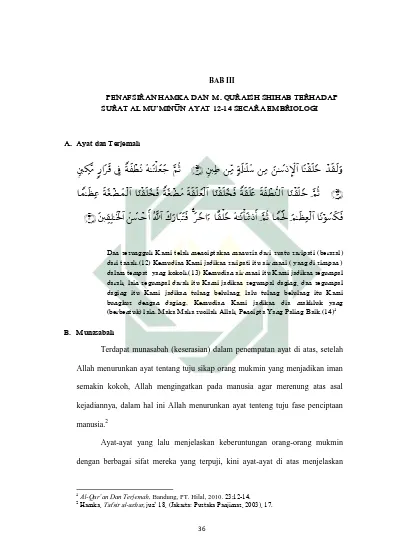 Penafsiran Hamka Dan M Quraish Shihab Terhadap Surat Al Mu Minu