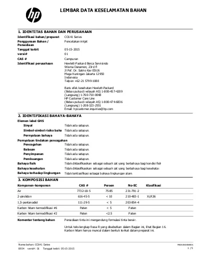 LEMBAR DATA KESELAMATAN BAHAN