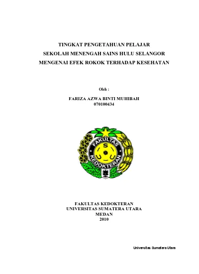 Pengetahuan Dan Sikap Para Pelajar Sekolah Menengah Kebangsaan Elopura 2 Sandakan Terhadap Pertanian Organik