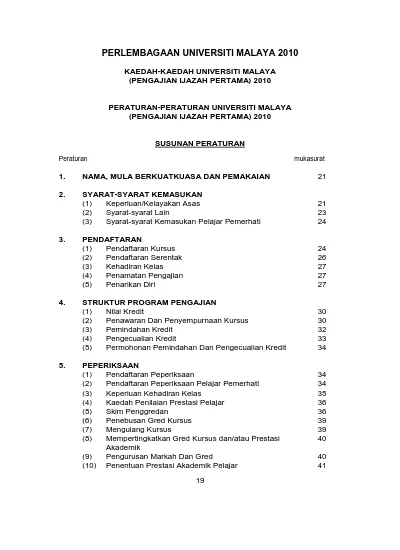 Pernyataan Misi Visi Dan Nilai Teras Universiti Malaya