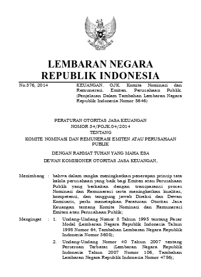 2 3. Undang-Undang Nomor 21 Tahun 2011 Tentang Otoritas Jasa Keuangan ...