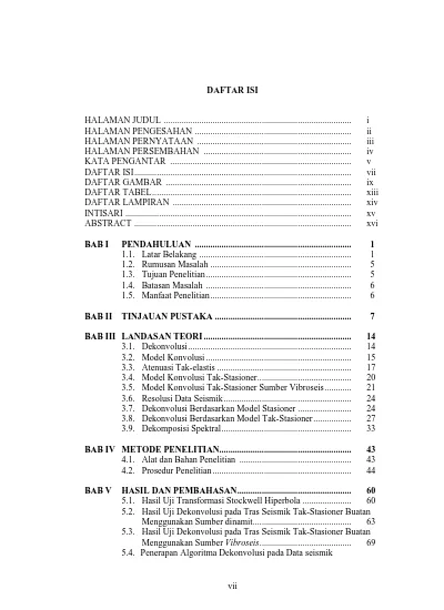 Daftar Isi Halaman Judul Halaman Pengesahan Ii Halaman Persembahan Dan Motto Daftar Isi Daftar Gambar Daftar Tabel