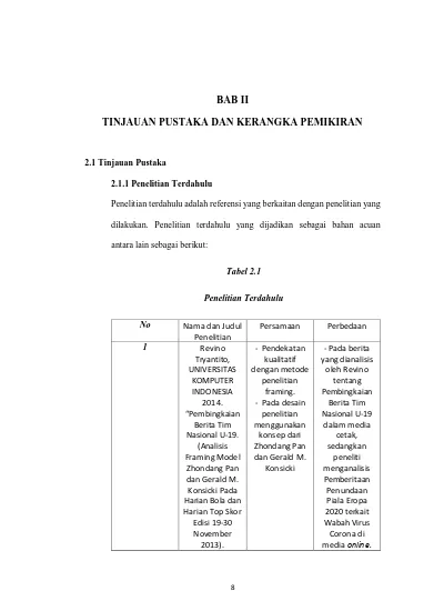 BAB II TINJAUAN PUSTAKA DAN KERANGKA PEMIKIRAN