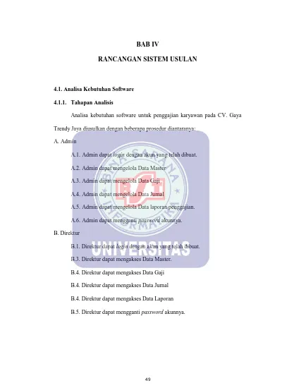 BAB IV RANCANGAN SISTEM USULAN