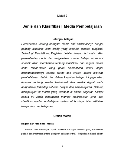 Top PDF Jenis-jenis Media Pembelajaran Audio-Visual - 123dok.com