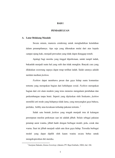 Bab I Pendahuluan Sampai Ujung Kaki Menjadi Persoalan Yang Tidak Dapat Dianggap Remeh