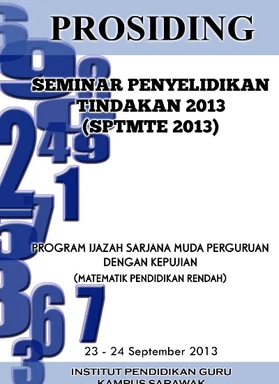 PROSIDING SEMINAR PENYELIDIKAN TINDAKAN PROGRAM IJAZAH SARJANA 