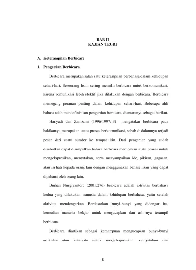 Bab Ii Kajian Teori Memegang Peranan Penting Dalam Kehidupan Sehari Hari Beberapa Ahli