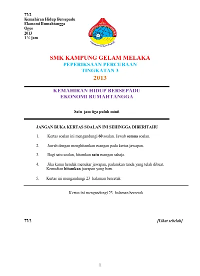 SENARAI SEKOLAH MENENGAH NEGERI MELAKA MELAKA PPD ALOR GAJAH 