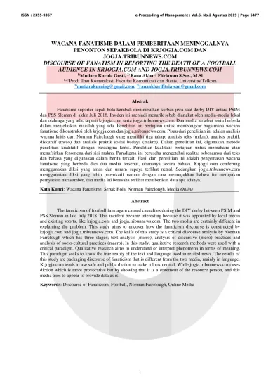 Issn E Proceeding Of Management Vol 6 No 2 Agustus 2019 Page 5477
