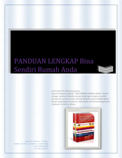 PANDUAN LENGKAP Bina Sendiri Rumah Anda