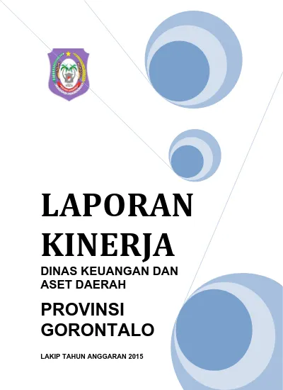 LAPORAN KINERJA DINAS KEUANGAN DAN ASET DAERAH