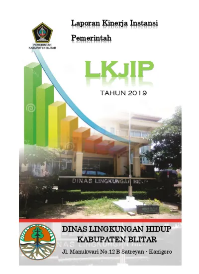 Laporan Kinerja Instansi. Pemerintah. LKjIP TAHUN 2019 DINAS LINGKUNGAN ...