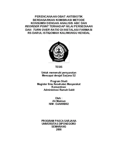 Tesis Untuk Memenuhi Persyaratan Mencapai Derajat Sarjana S2 Program