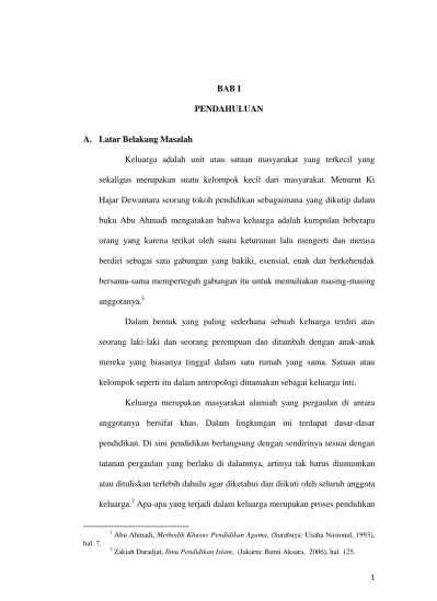 Bab I Pendahuluan Hajar Dewantara Seorang Tokoh Pendidikan Sebagaimana Yang Dikutip Dalam