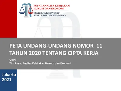 PETA UNDANG-UNDANG NOMOR 11 TAHUN 2020 TENTANG CIPTA KERJA