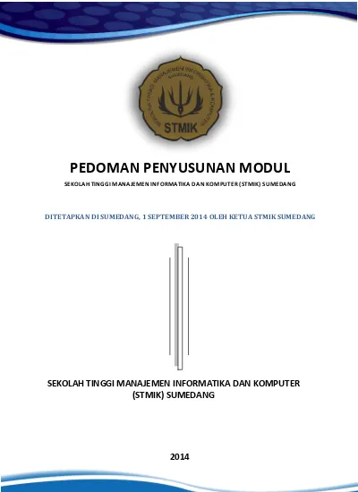 PEDOMAN PENYUSUNAN MODUL