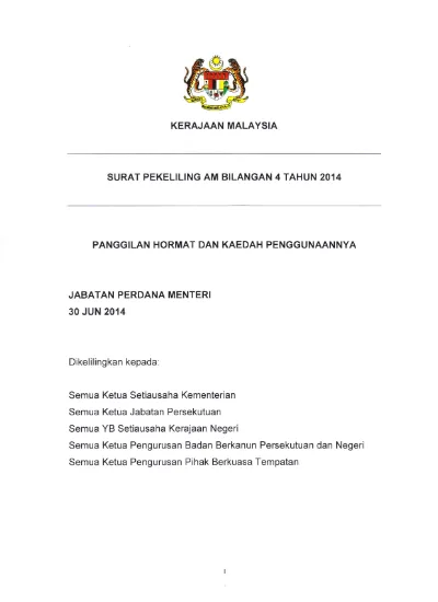 SURAT PEKELILING KEWANGAN BILANGAN 8