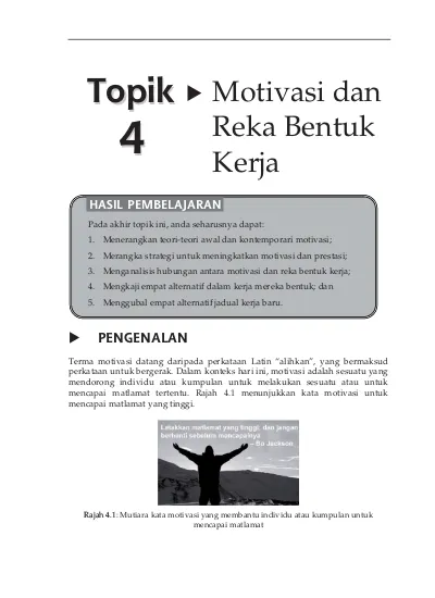 jawaban untuk motivasi kerja di malaysia