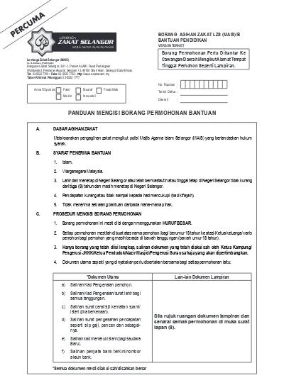 Panduan Mengisi Borang Permohonan Ips