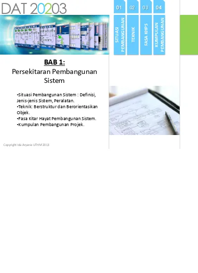 Bab 1 Persekitaran Pembangunan Sistem