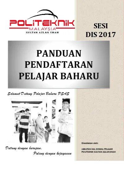 Panduan Pendaftaran Pelajar Baharu