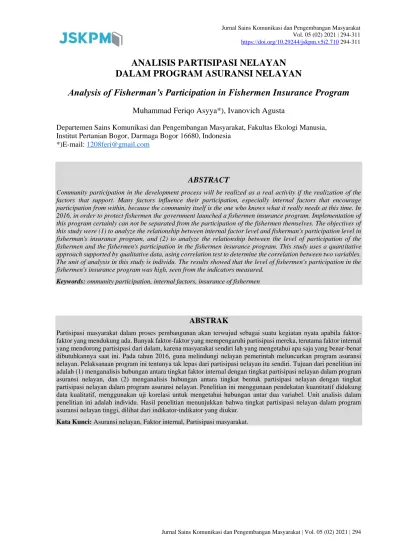 Komuniti Nelayan Muslim Analisis Kepentingan Dari Sudut Kehidupan Beragama Muslim Fishermen Community The Analysis Of Importance From Islamic Lifestyle Perspective