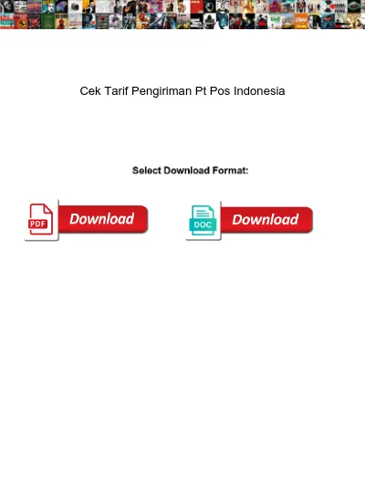 Cek tarif pos indonesia