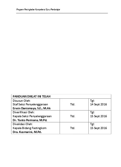 Top PDF Mekanisme Pelaksanaan Program Peningkatan Kompetensi Guru ...