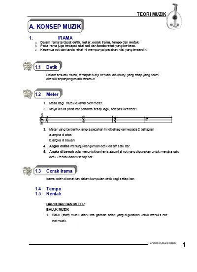 Baluk Nama Not Muzik Tahun 4 - Rpt Muzik Tahun 4 Kumpulan 4 Pdf - Yesi Lita