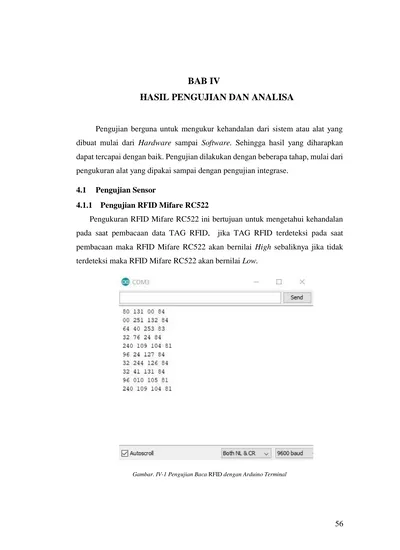 BAB IV HASIL PENGUJIAN DAN ANALISA